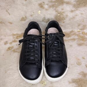 Birkenstock Bend Low Black Leather Sneakers Comfy Stylish Womens 38 EU US 7-7.5